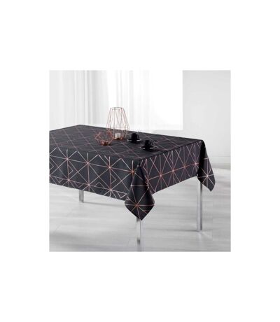 Nappe Rectangulaire Imprimée Quadris 150x240cm Anthracite