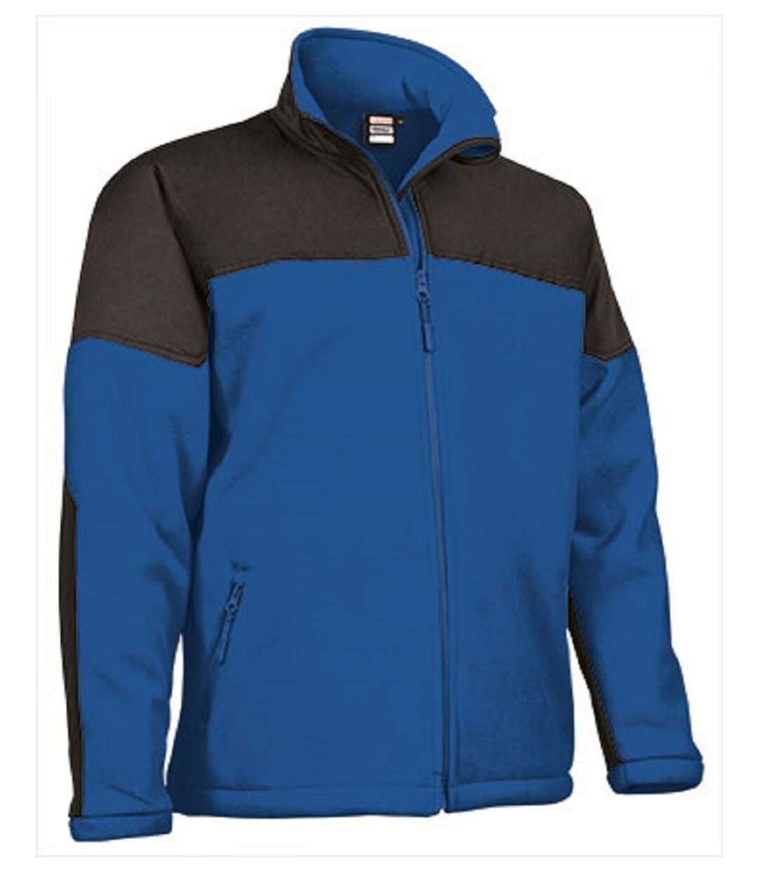 Veste polaire softshell - Homme - MAKALU - bleu roi et noir-1