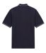 Mens Pique Short-sleeved Polo Shirt Navy Bugatti-2