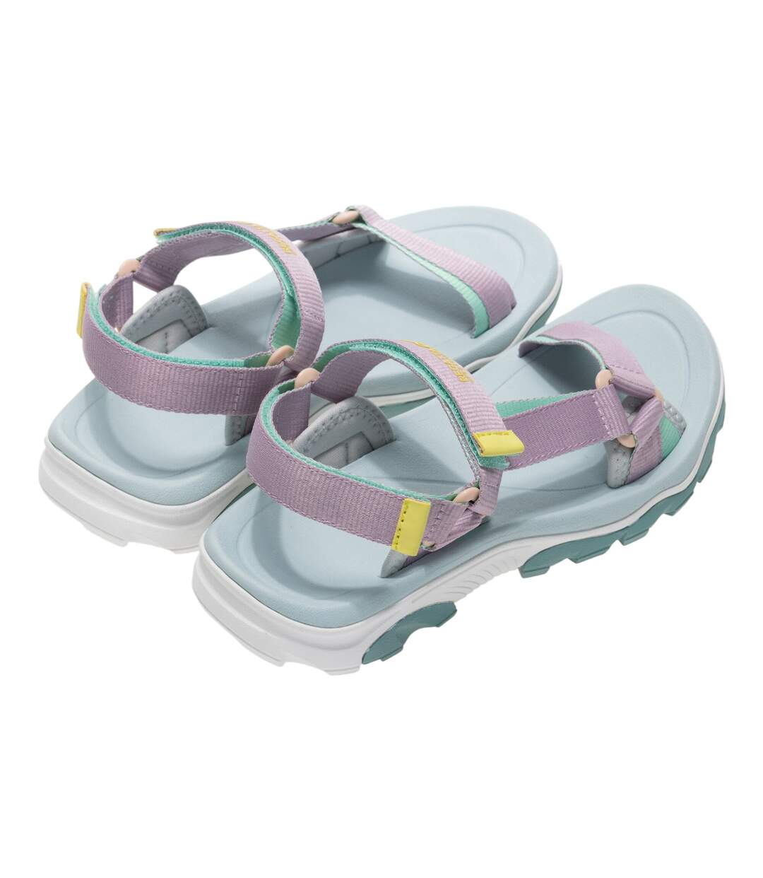Womens/ladies Contrast Sandals Powder Lilac Ice Green Regatta-2