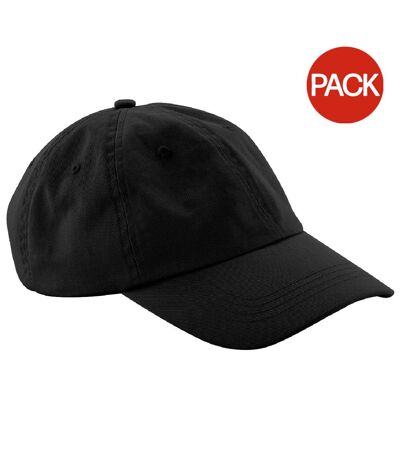 Lot de 2  casquettes adulte noir Beechfield