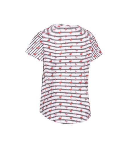 Womens/ladies cara flamingo casual top white Trespass