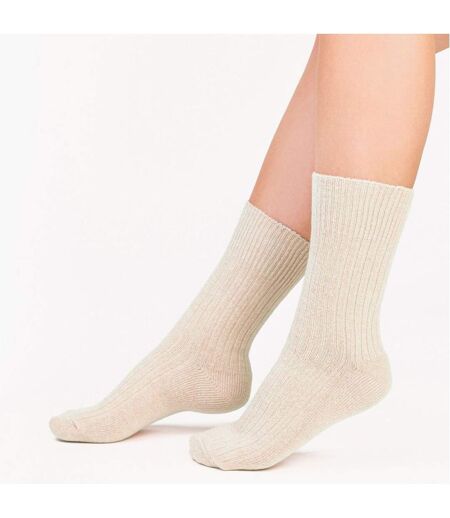 Steven - 3 Paires Femme Chaussettes Laine Mi-mollet Respirant Chaudes