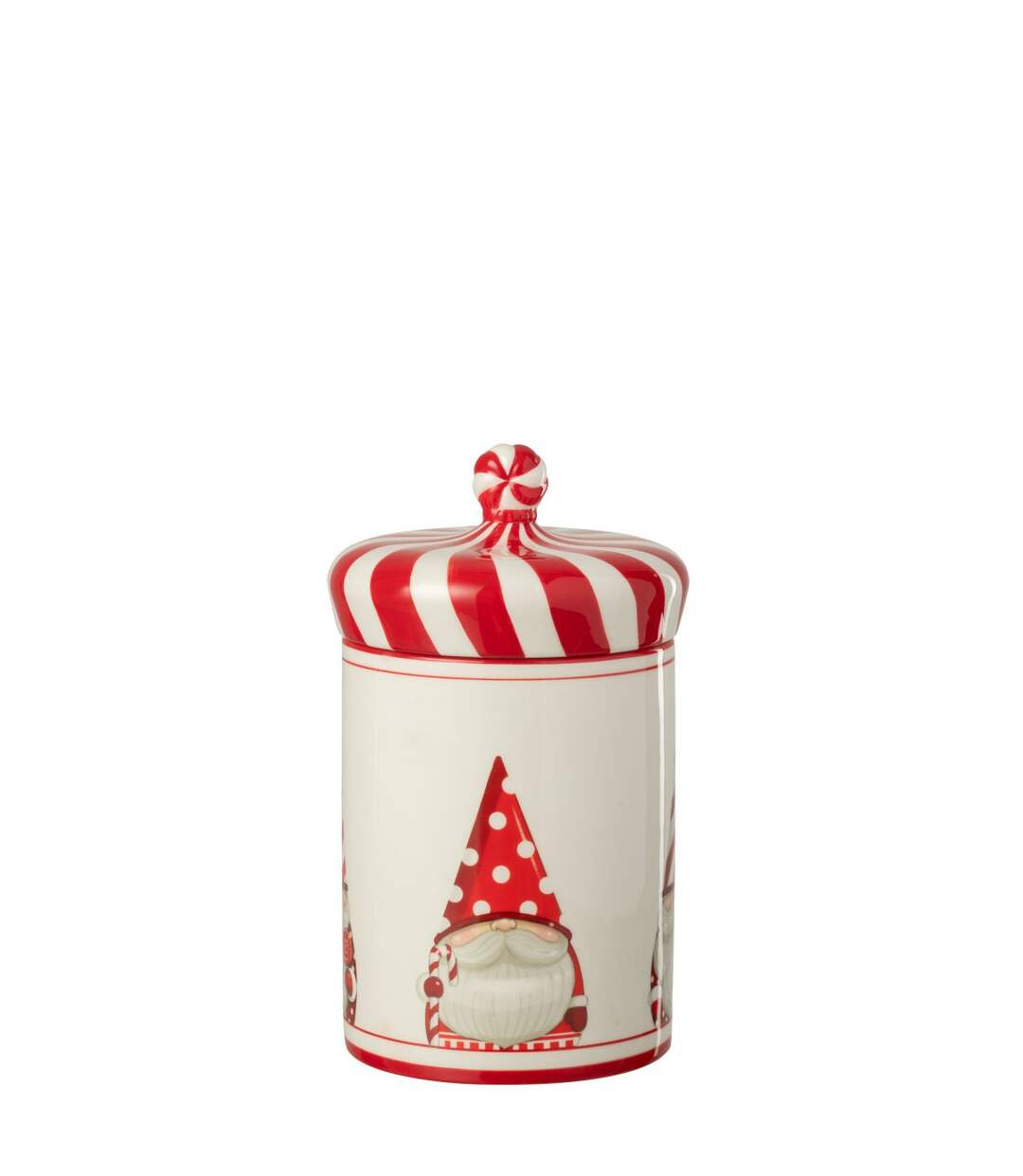 Boîte Déco en Dolomite Père Noël 26cm Rouge-3