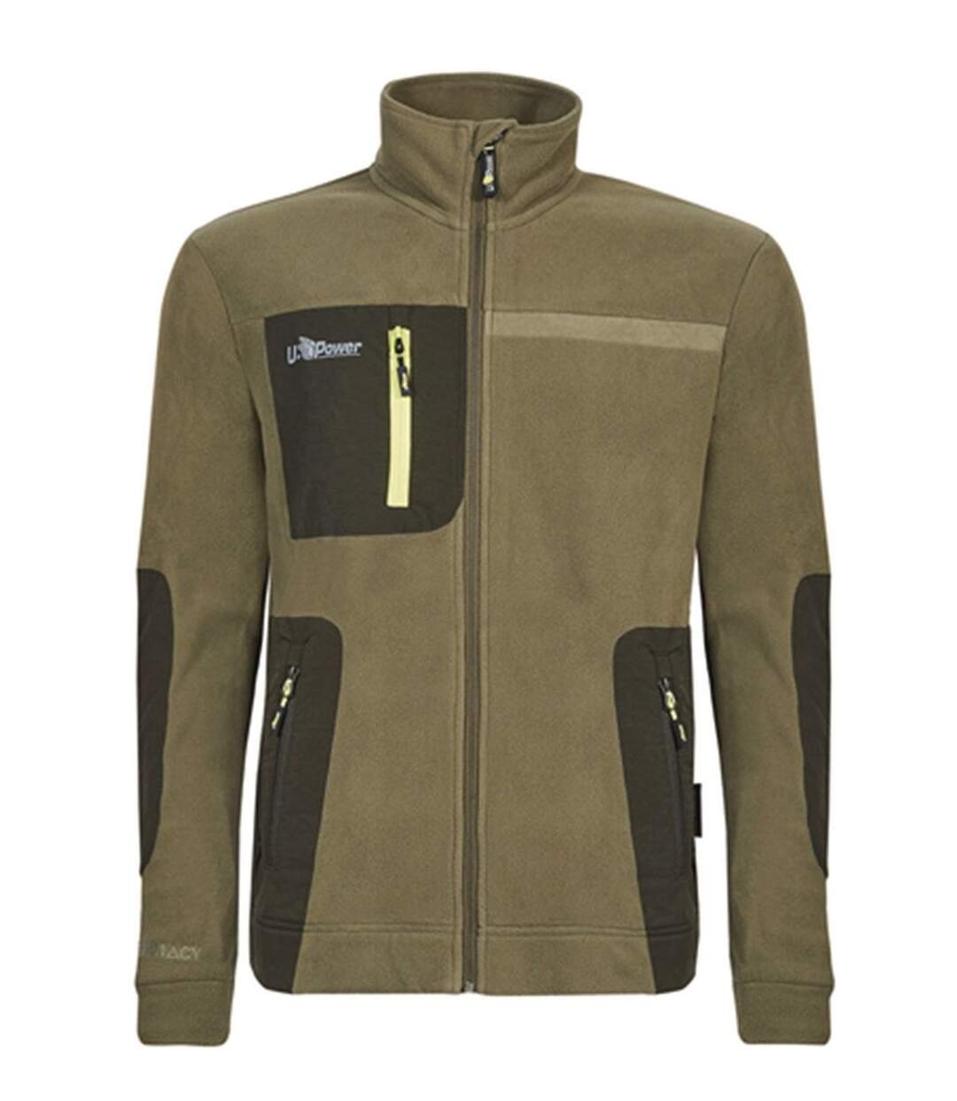 Veste de travail zippée micropolaire pour homme - UPFU225 - vert olive