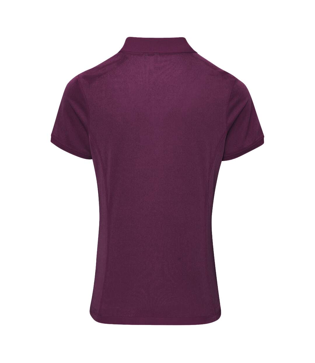 Coolchecker polo à manches courtes femme aubergine Premier