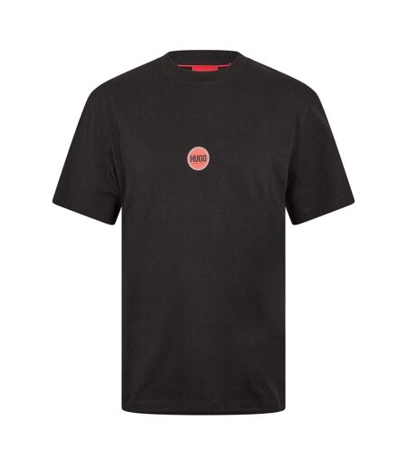 Mens Cotton Jersey T-shirt Black Hugo