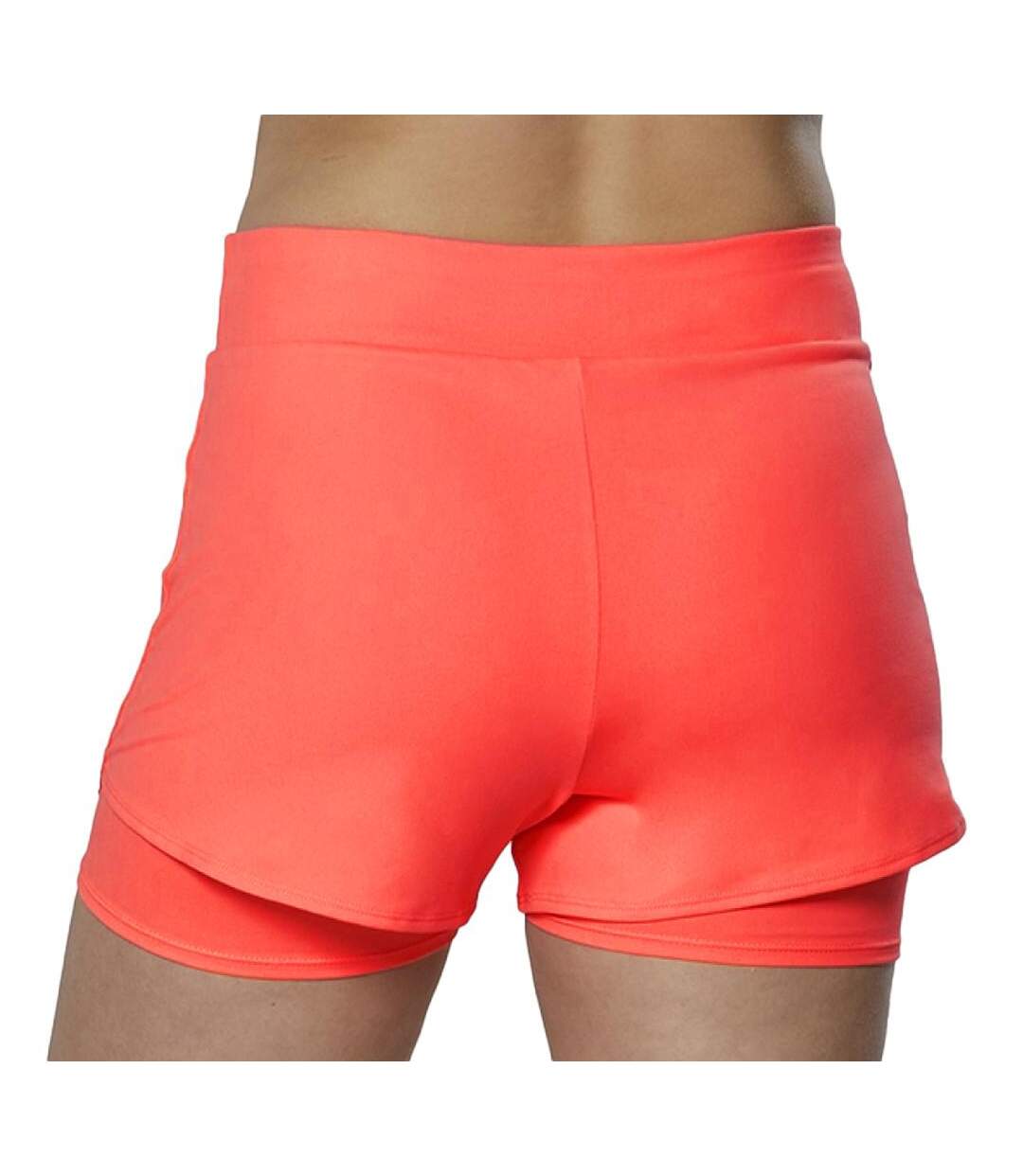 Short de Tennis tech Rose Fluo Femme Mizuno Flex Short - L