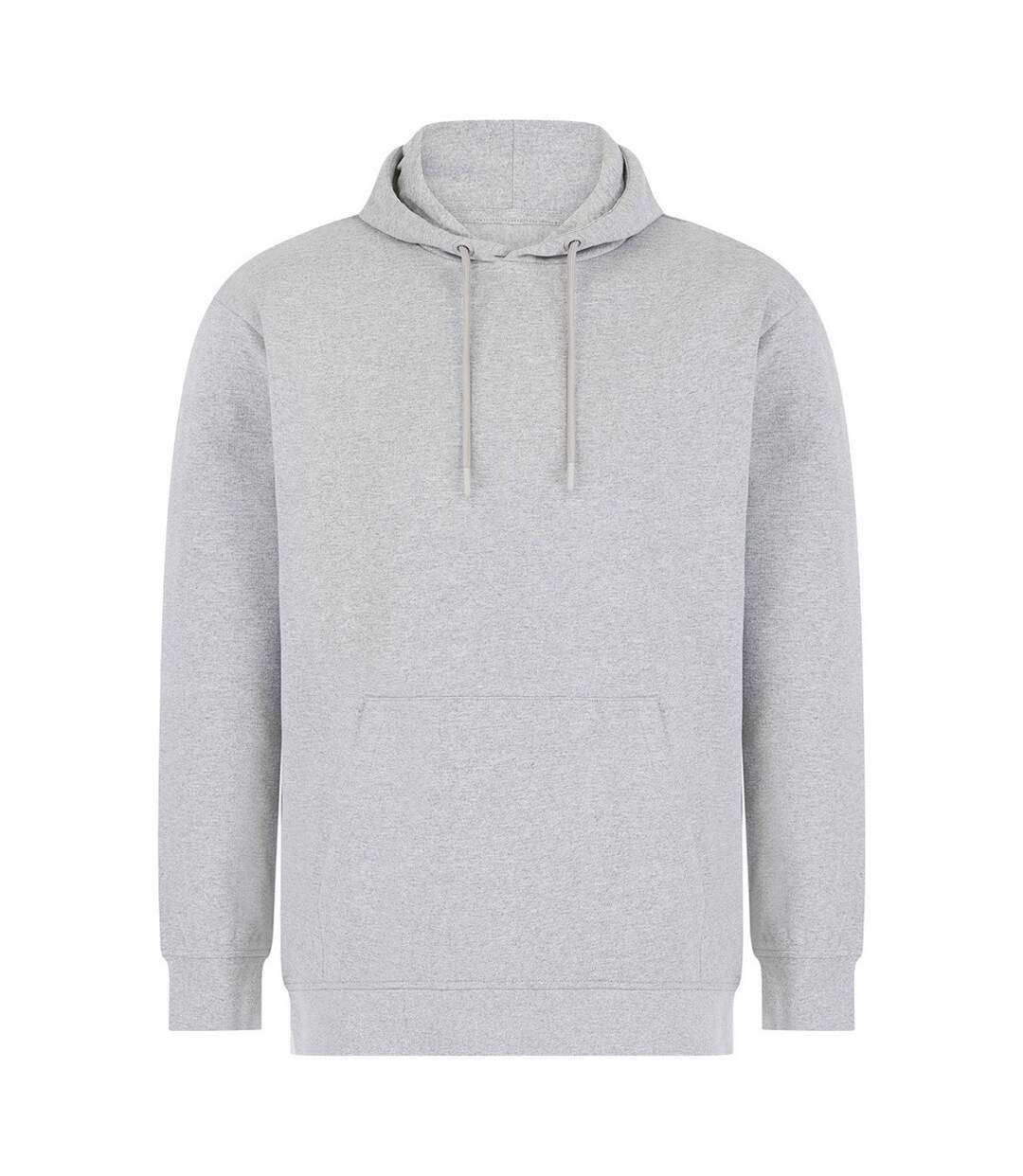 Sweat à capuche adulte gris chiné SF