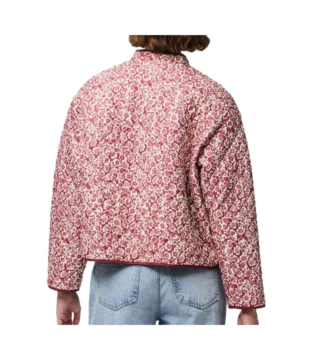 Veste matelassée rose femme pieces ke-2