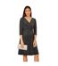 Robe Patineuse Motif/style Scintillant Femme Noir Mela London-4