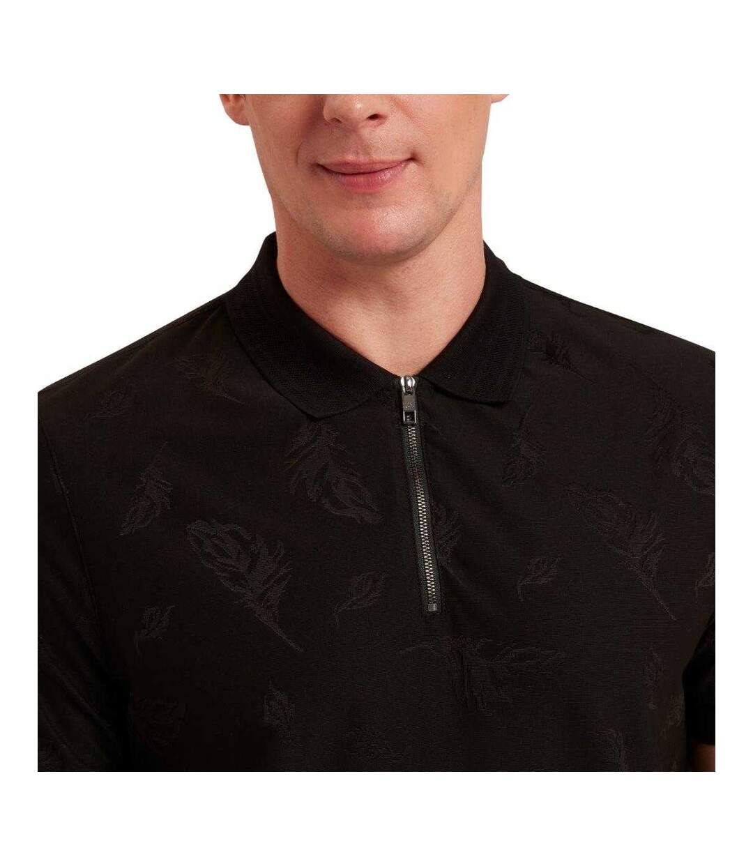 Polo Motif/style Plumes Neyack Homme Noir Ted Baker-4