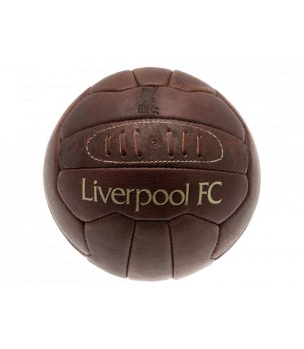 Liverpool FC - Ballon de foot RETRO (Marron) (Taille 5) - UTBS724