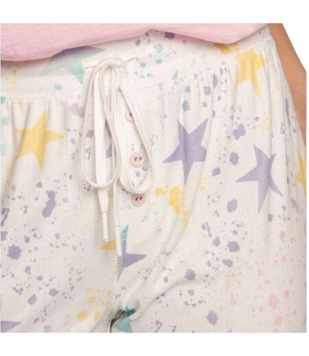 Pantalon De Détente Motif/style Imprimé Étoile Femme Blanc Cassé PJ Salvage