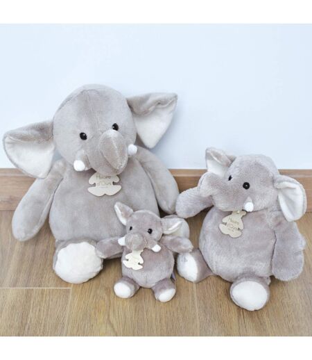 Peluche polyester collection TERRE SAUVAGE Eléphant