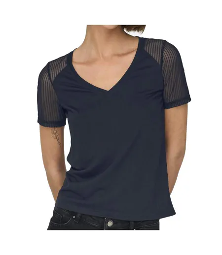 T-Shirt marine femme jdy stinne