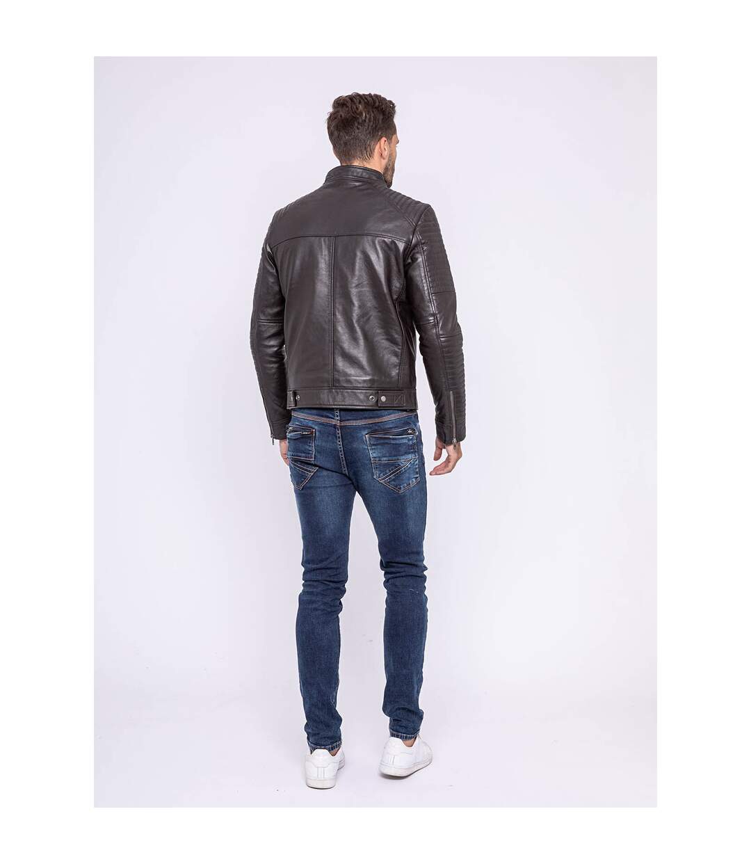 Blouson cuir motard BIKERO