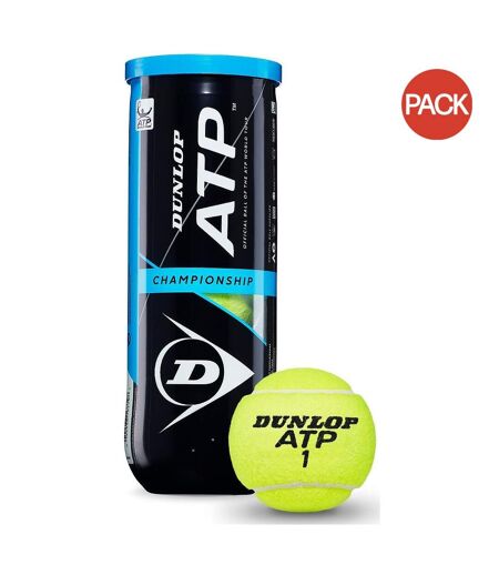 Balles de tennis atp championship taille unique jaune Dunlop