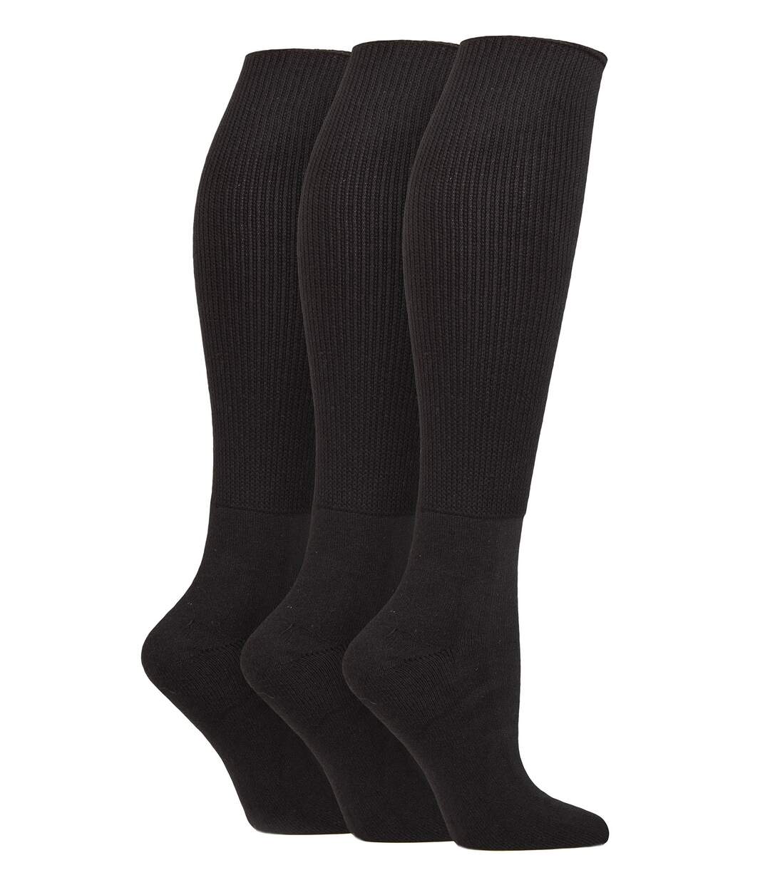 IOMI - 3 Paires Chaussettes Diabétiques Longues Pieds Gonflés-1