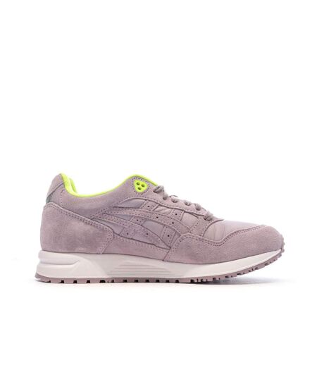 Baskets roses/jaunes femme asics gelsaga