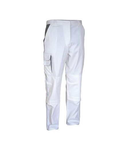 Pantalon Homme Blanc Gris Carson Contrast