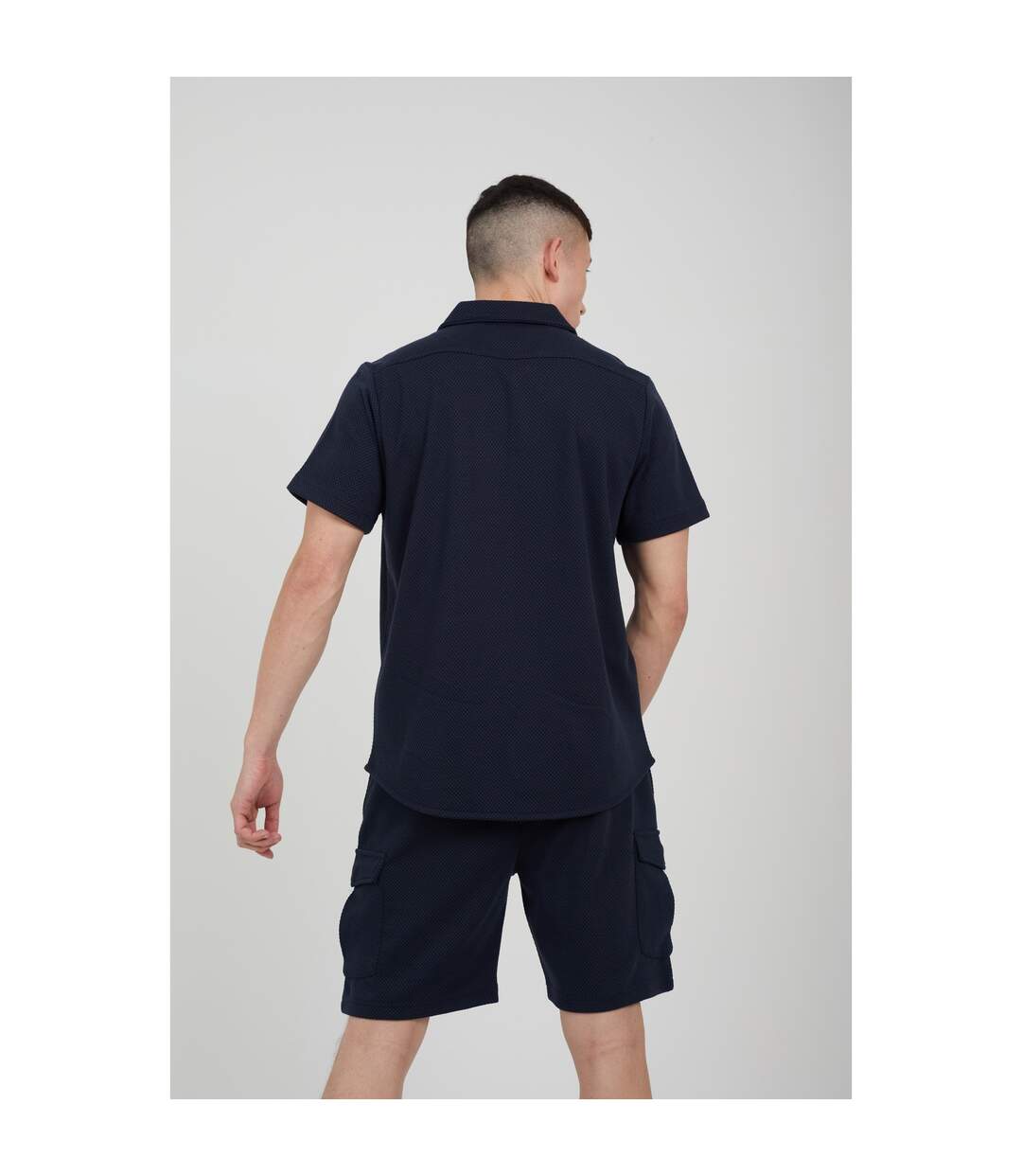 Short à poches cadby homme bleu marine Brave Soul-2