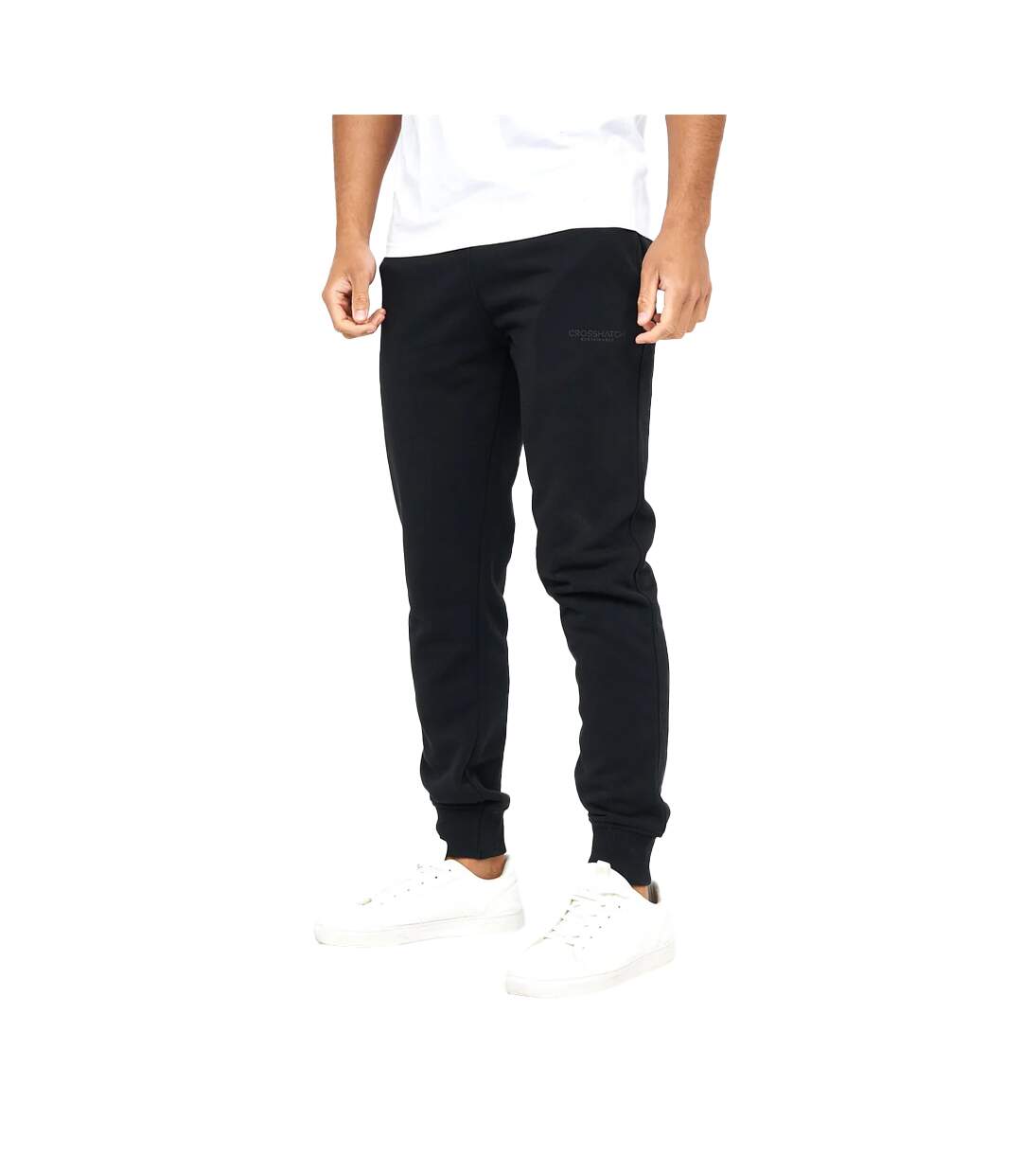 Pantalons De Jogging Mayview Homme Noir Charbon Bleu Marine Crosshatch-4