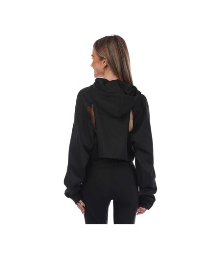 Sweat Court À Capuche Hiit Femme Noir Adidas