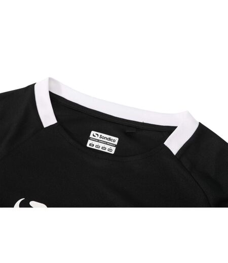 Mens Fundamental Polyester Football Top Black White Sondico