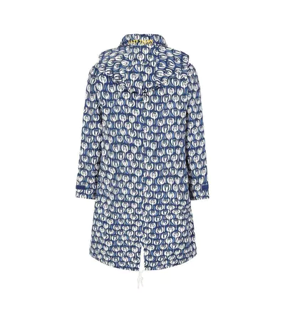 Veste Imperméable Motif/style Capsule Femme Bleu Marine Blanc Lazy Jacks