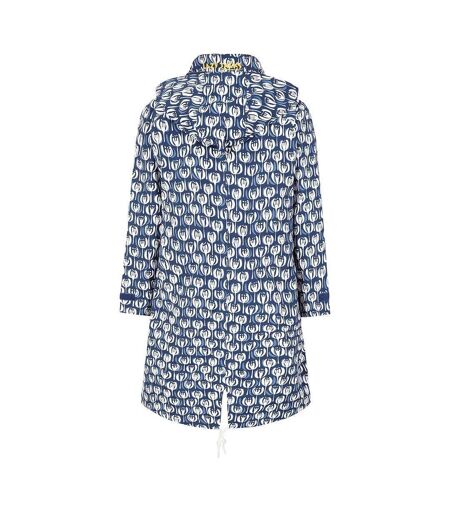 Veste Imperméable Motif/style Capsule Femme Bleu Marine Blanc Lazy Jacks