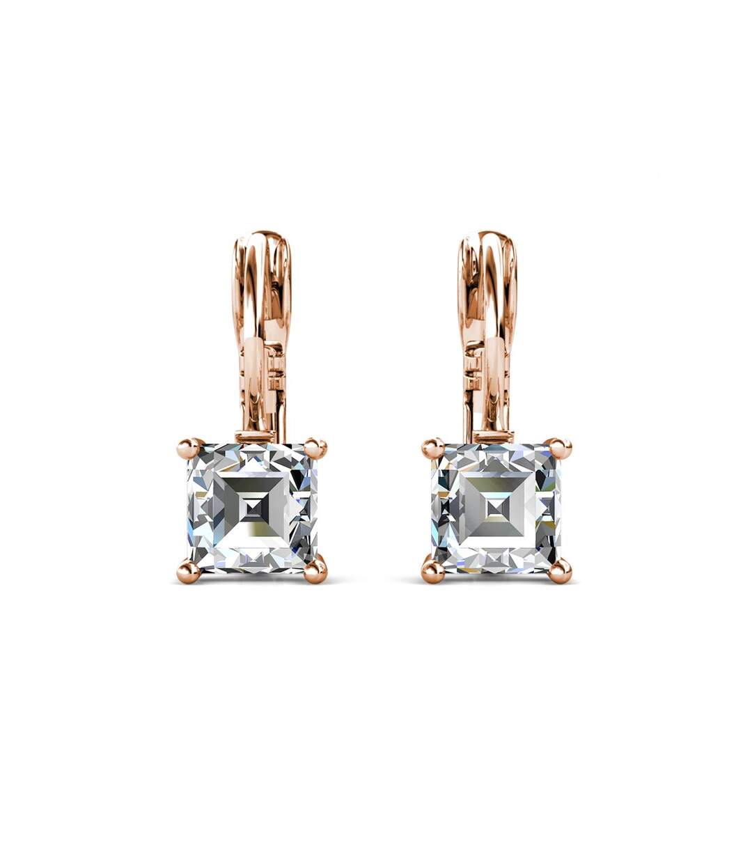 Boucles d'oreilles Square, Cristal d'Autriche