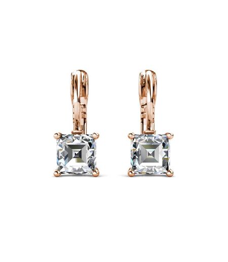 Boucles d'oreilles Square, Cristal d'Autriche