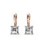 Boucles d'oreilles Square, Cristal d'Autriche