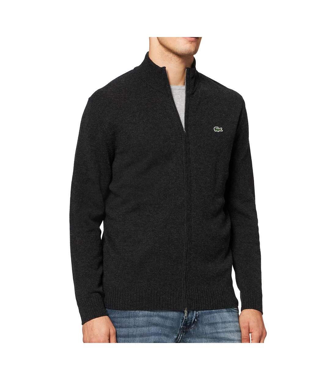 Sweat Zippé Noir Homme Lacoste AH1945 - XS-1