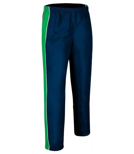 Pantalon jogging bicolore homme - TOURNAMENT - bleu marine et vert kelly