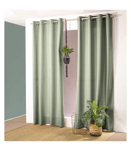 Rideau Panama - 240 cm x 135 cm - Vert Argile