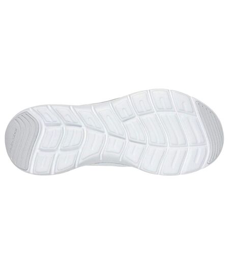 Womens/ladies Flex Appeal 5.0 Fresh Touch Trainers White Silver Skechers