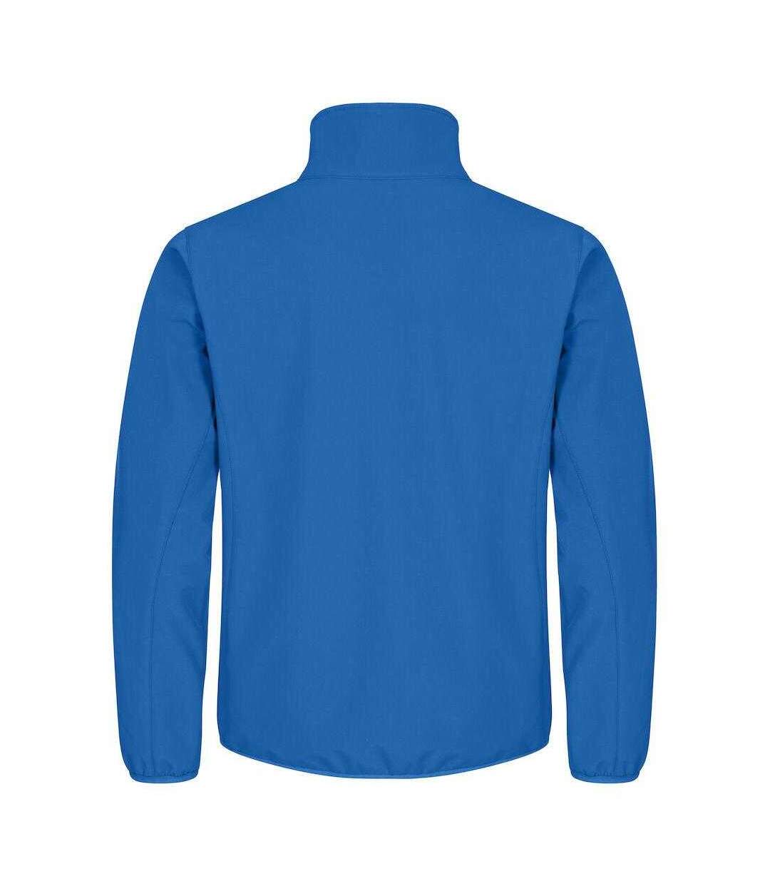 Mens Classic Soft Shell Jacket Royal Blue Clique-3
