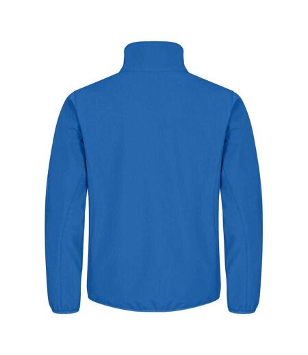 Mens Classic Soft Shell Jacket Royal Blue Clique