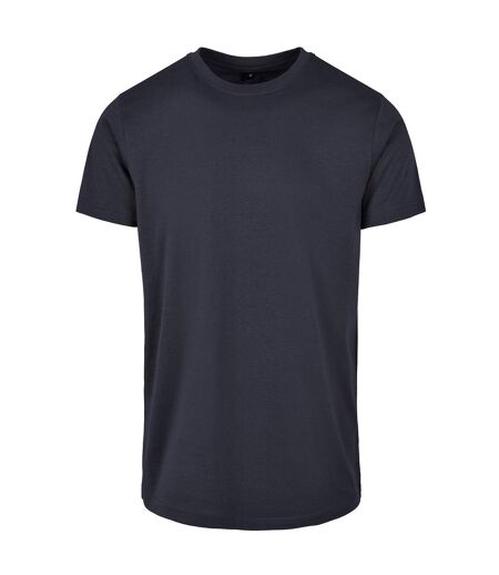 Build Your Brand Mens Basic Round Neck T-Shirt (Navy) - UTRW8520