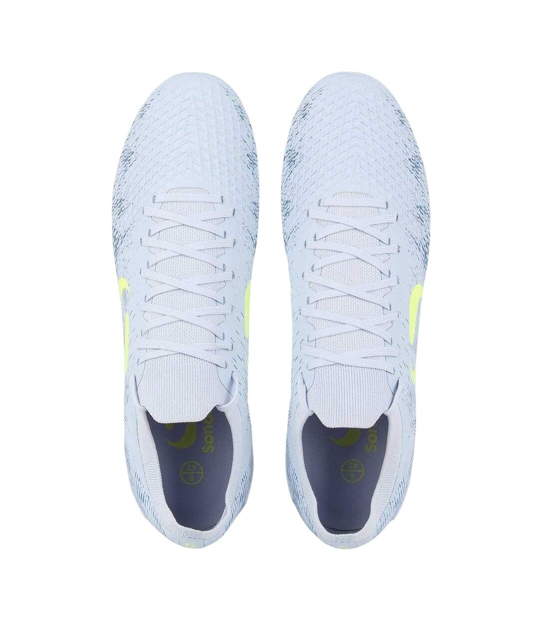 Chaussures De Foot Pour Terrain Ferme Motif/style À Rayures Homme Violet Vert Clair Vif Sondico-3