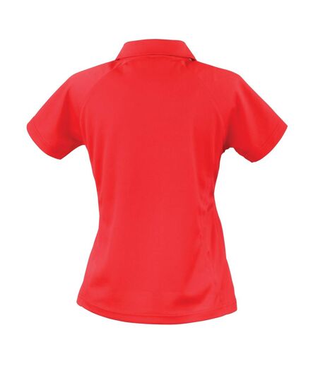 Polo sport à manches courtes homme rouge/blanc Spiro