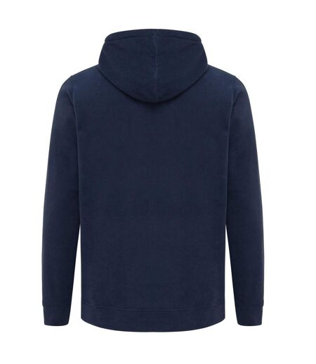 Unisex adult trivor microfleece hoodie navy Iqoniq
