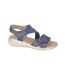 Womens/ladies grunge sandals navy Boulevard