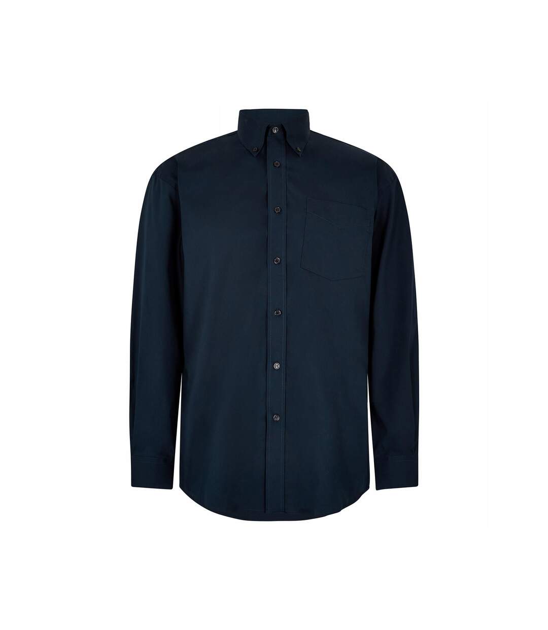 Chemise À Manches Longues Homme Bleu Marine Foncé Kustom Kit-1