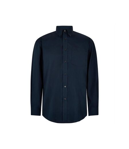 Chemise À Manches Longues Homme Bleu Marine Foncé Kustom Kit