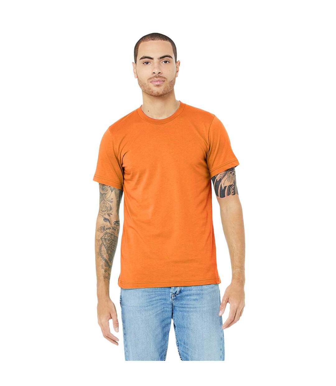 Canvas T-shirt Jersey Hommes Orange Bella + Canvas-1