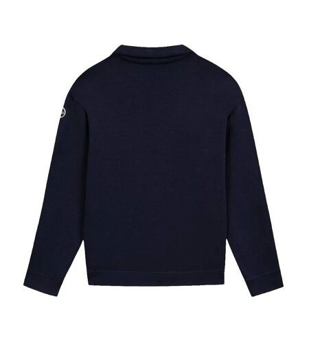 Sweat 1/4 de zip marine femme tbs craie