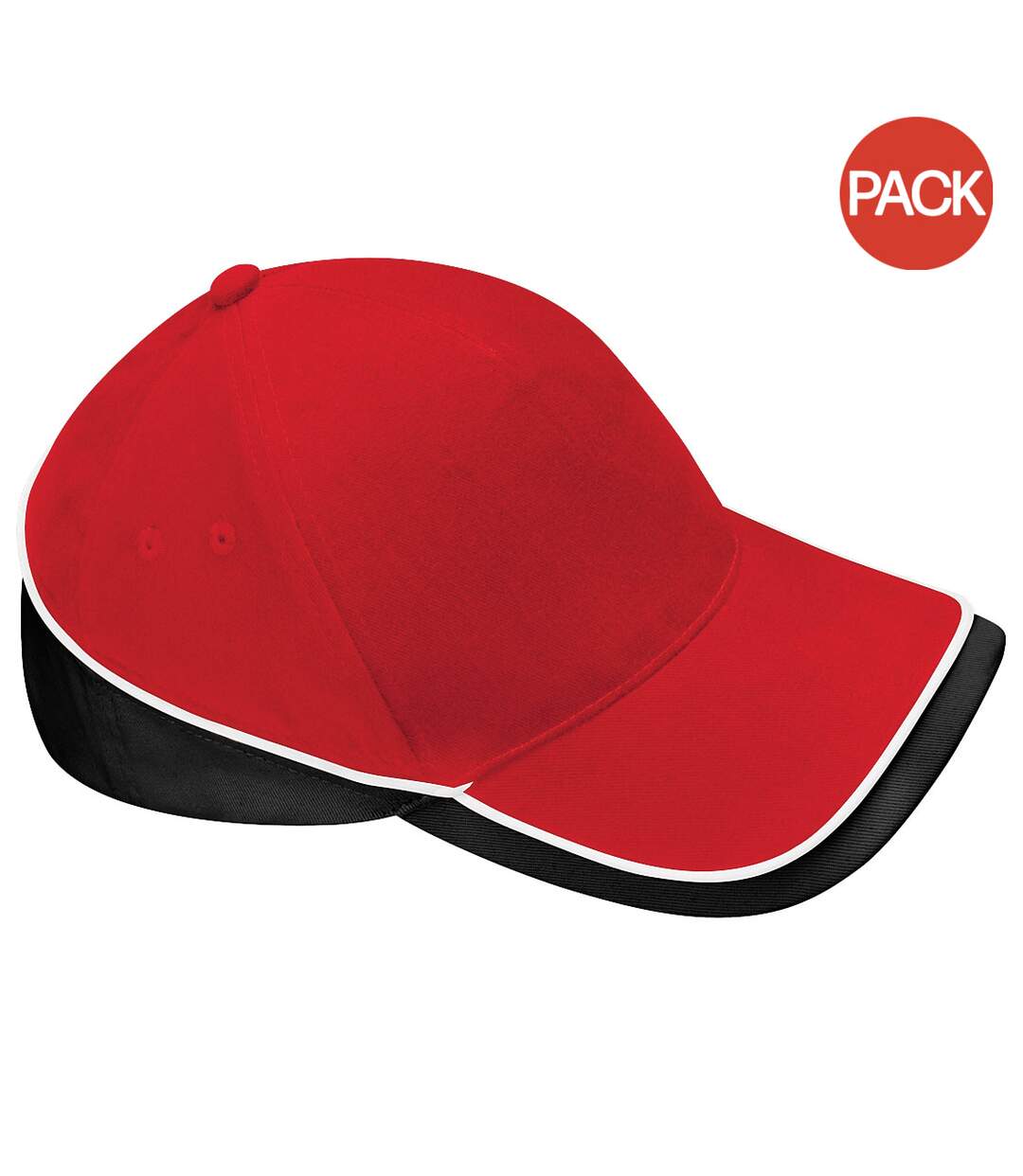 Lot de 2  casquettes de sport adulte rouge classique Beechfiel-1